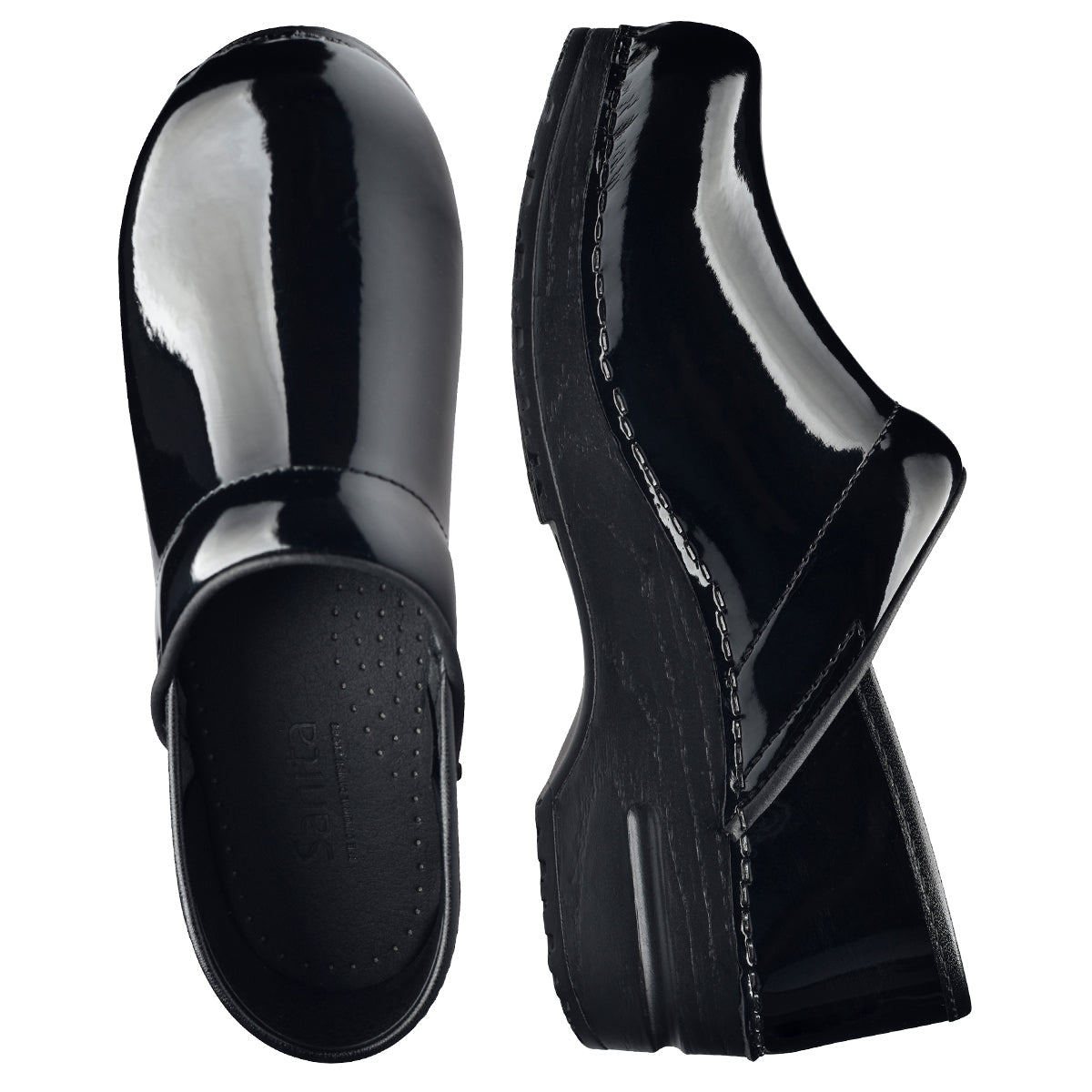 Pro. Patent Women's Clog in Black | Sanita