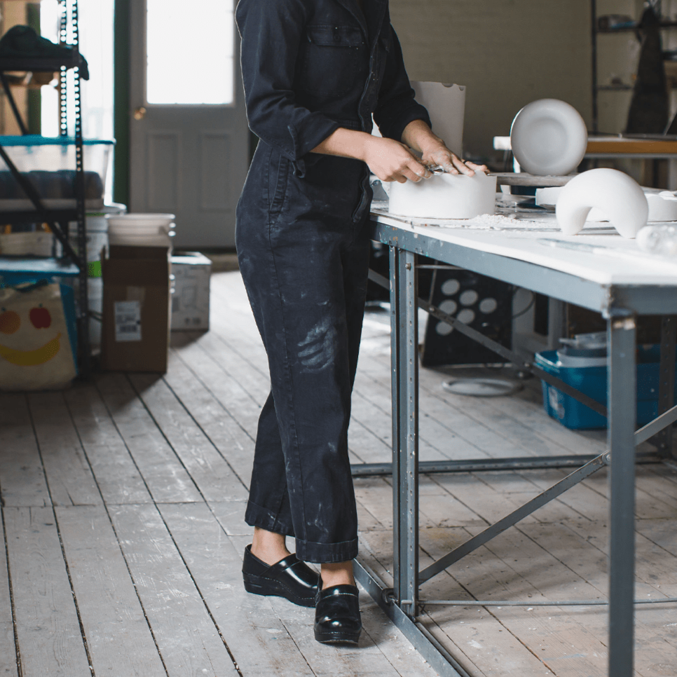 Pro. Patent Women's Clog in Black | Sanita