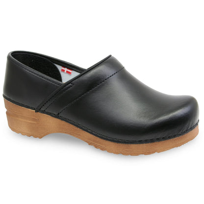 Pro. PU Women's Clog in Black/Tan | Sanita