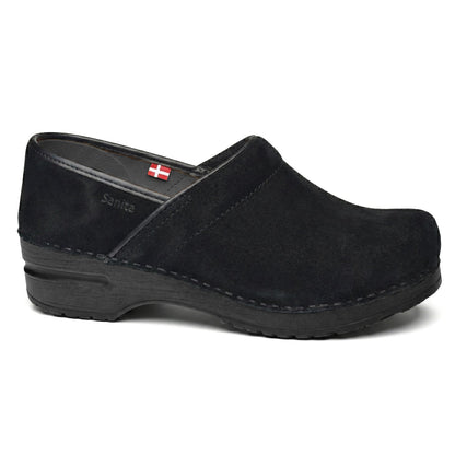 Pro Suede Women's Clog in Black | Sanita