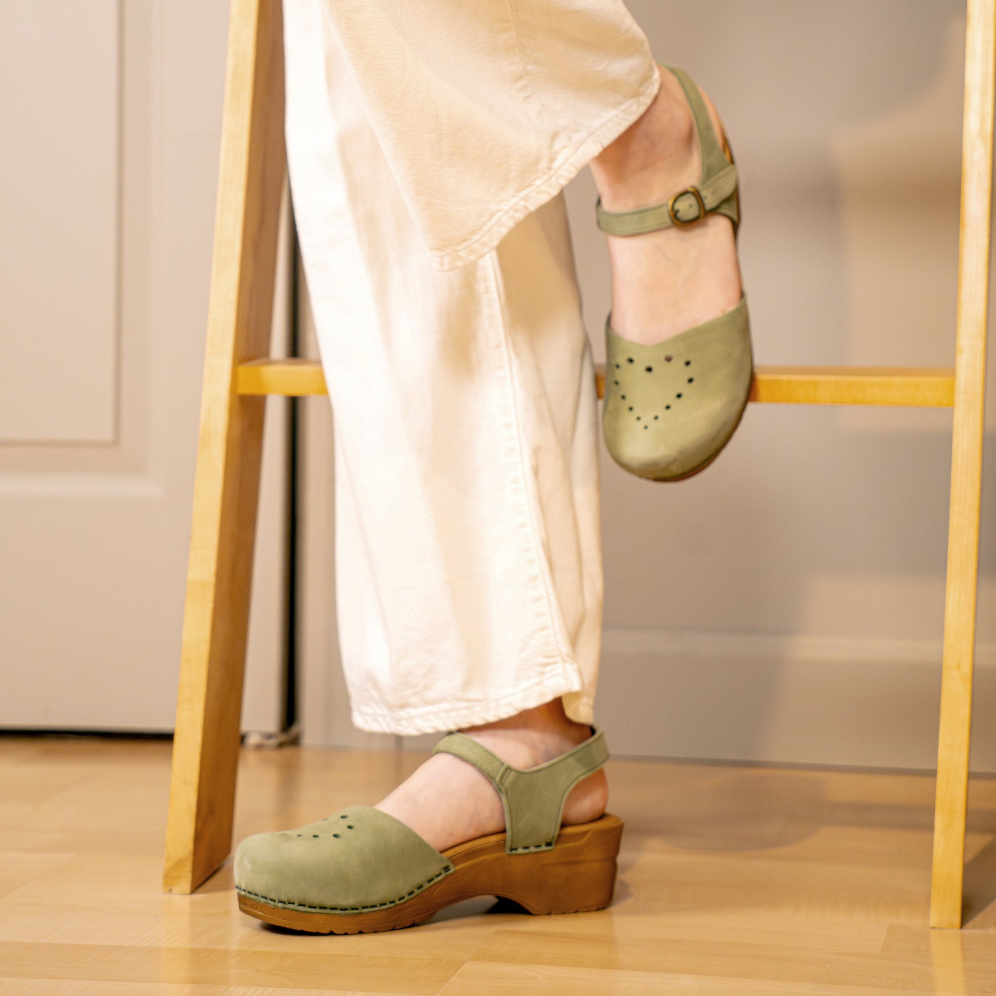 Heart Women's Sandal in Khaki | Sanita