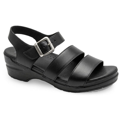 Sesso Women's Sandal in Black | Sanita