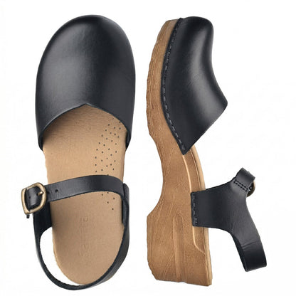 Sansi Women's Sandal in Black | Sanita