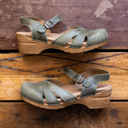 Margrethe Women's Sandal in Khaki | Sanita