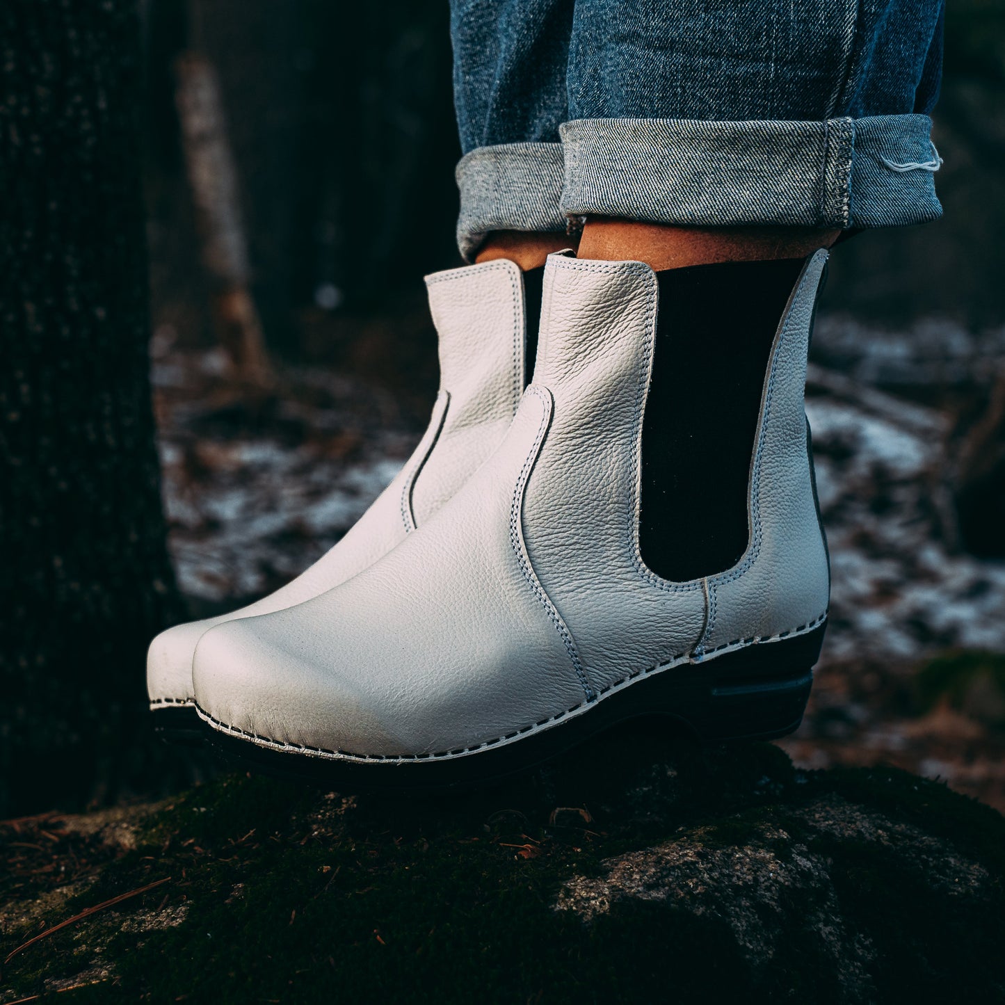 Sanita Aalbek Women's Chelsea Boot, White | Sanita
