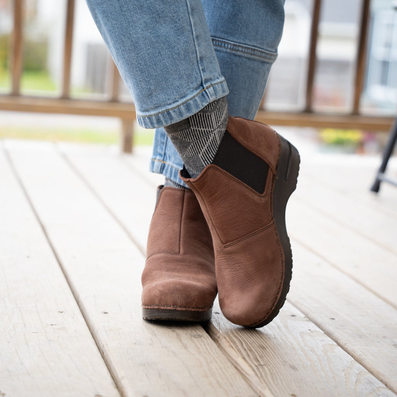 Hudson Oiled Leather Chelsea Boot for Women - Comfortable Boots Made in Europe | Sanita