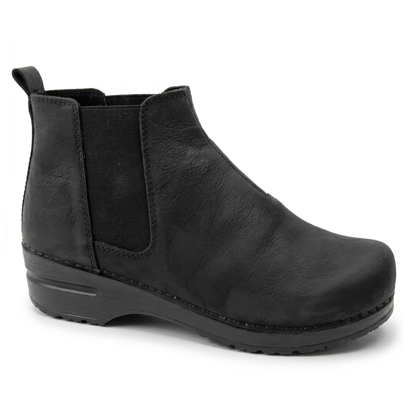 Hudson Oiled Leather Clog Chelsea Boot | Sanita