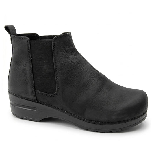 Hudson Oiled Leather Clog Chelsea Boot | Sanita