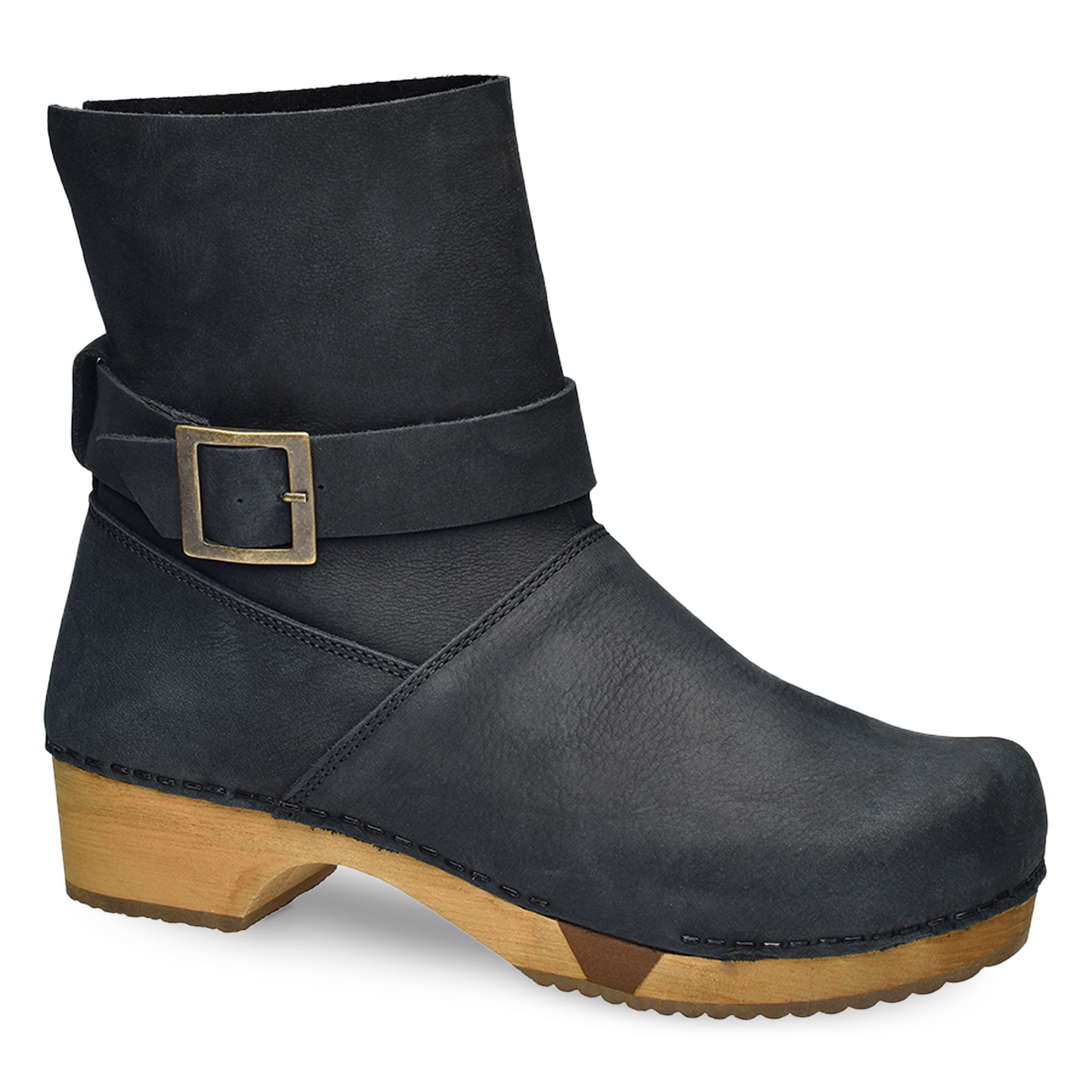 Runa Women's Wood Boot in Black | Sanita