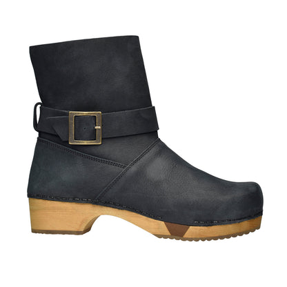 Runa Women's Wood Boot in Black | Sanita