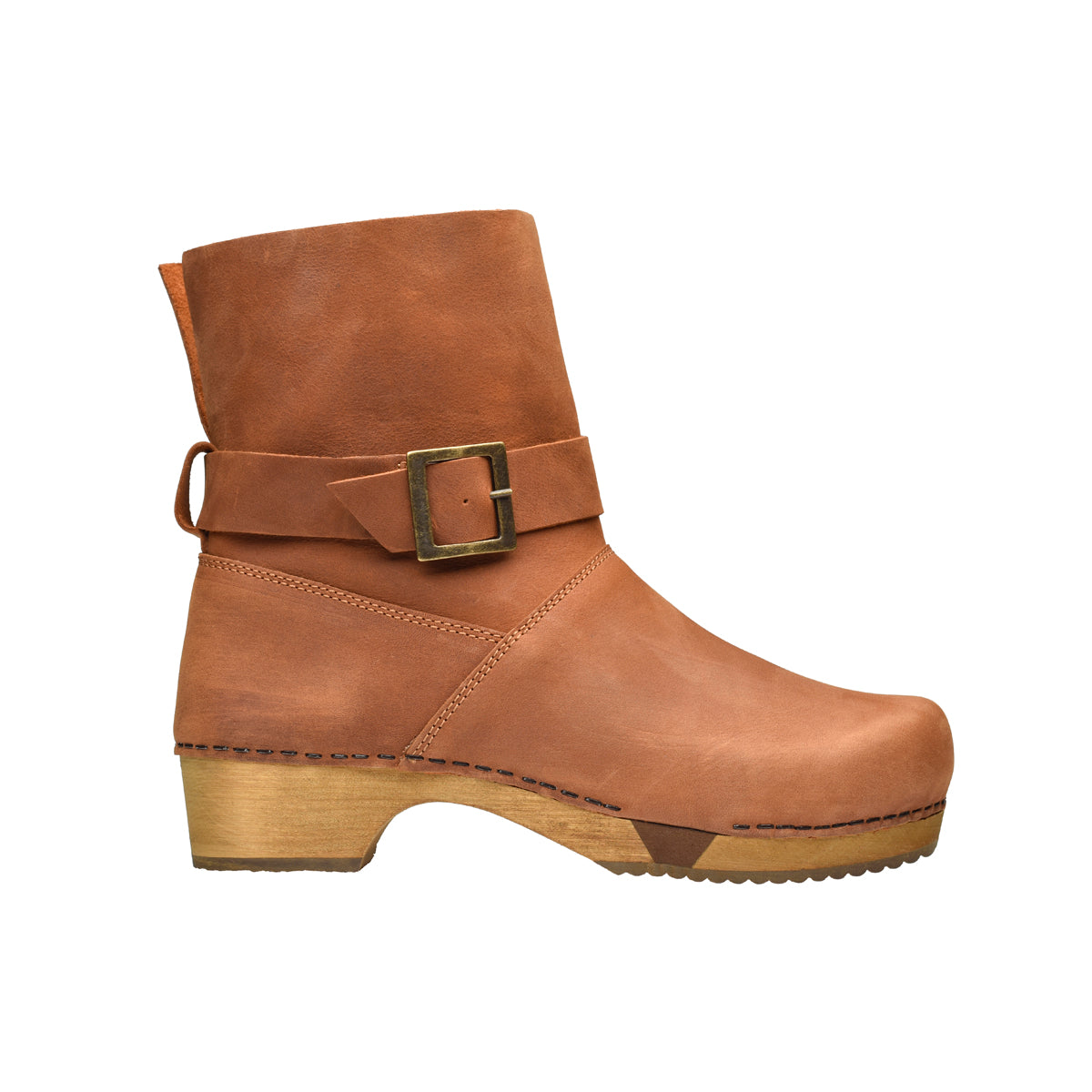 Runa Women's Wood Boot in Cognac | Sanita