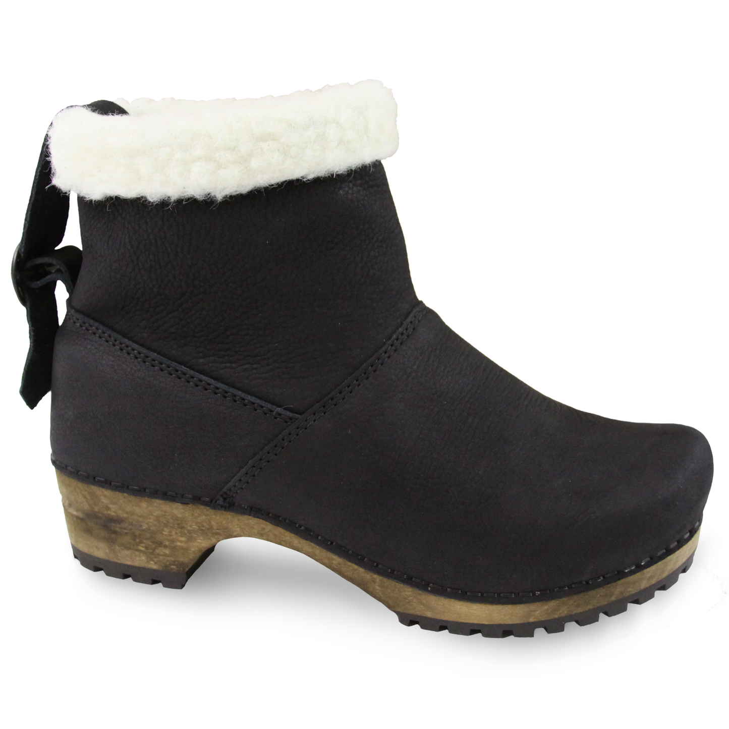 Silkan Women's Wood Boot in Black | Sanita