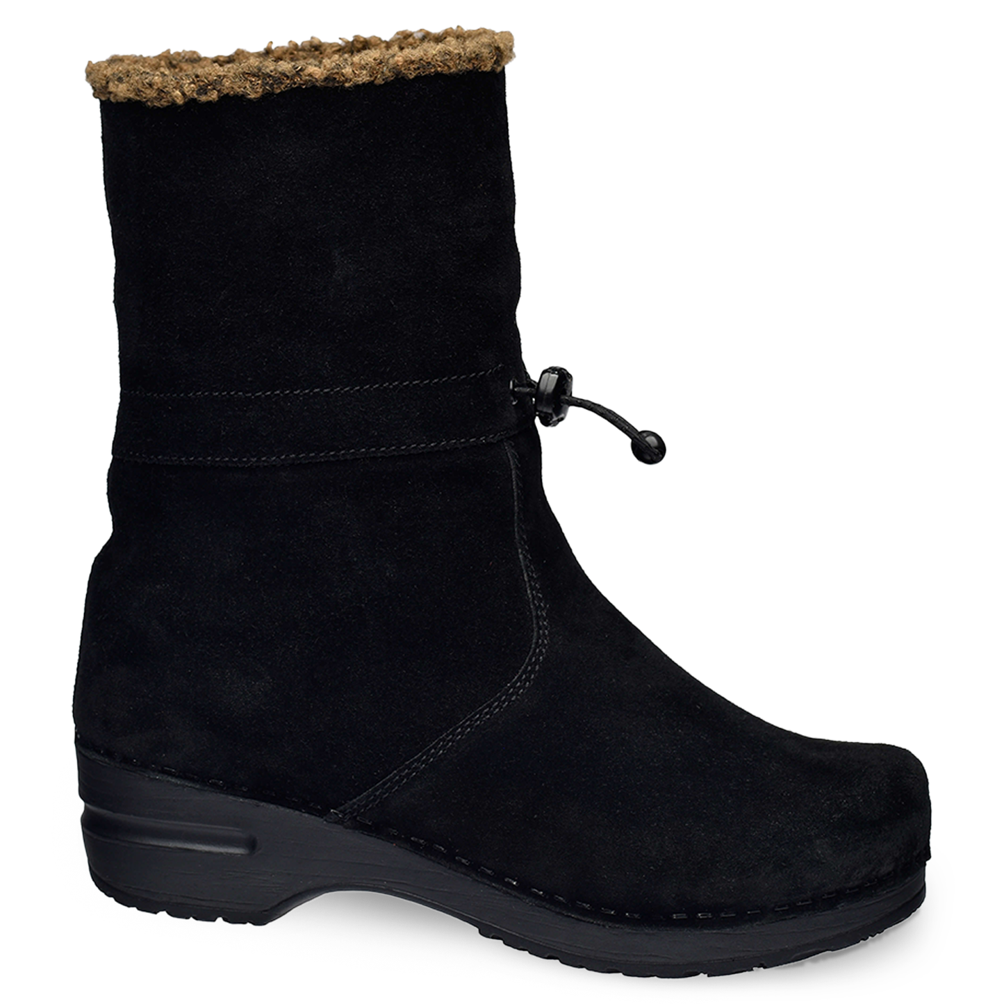 Yama Women's Suede Boot in Black | Sanita