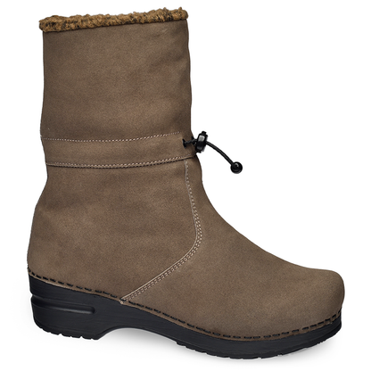 Yama Women's Suede Boot in Grey | Sanita