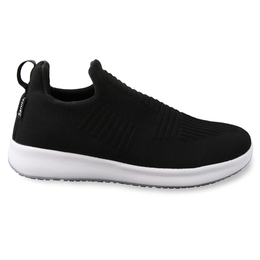 Trident Unisex Slip-on Sneaker in Black | Sanita