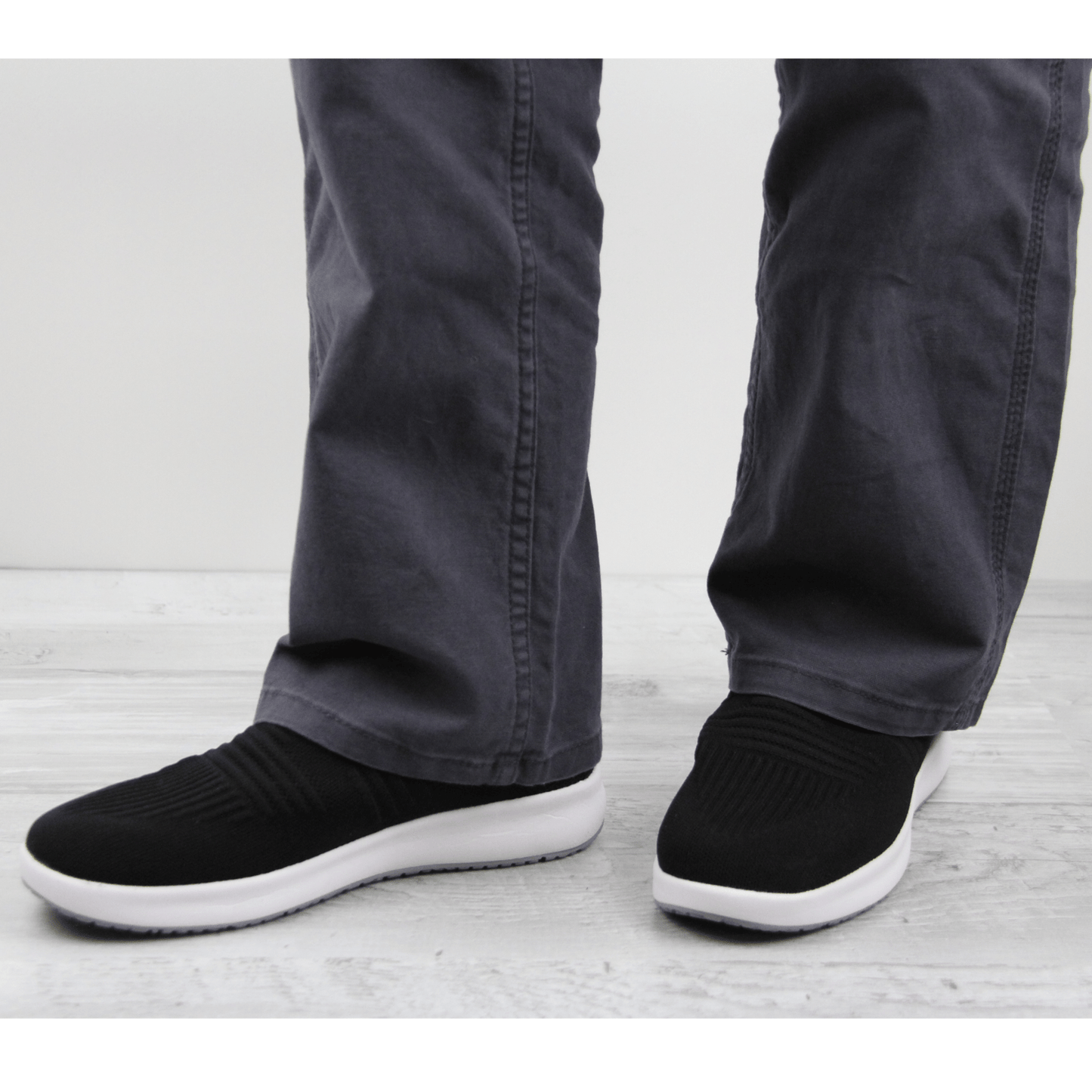 Trident Unisex Slip-on Sneaker in Black | Sanita