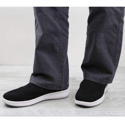 Trident Unisex Slip-on Sneaker in Black | Sanita