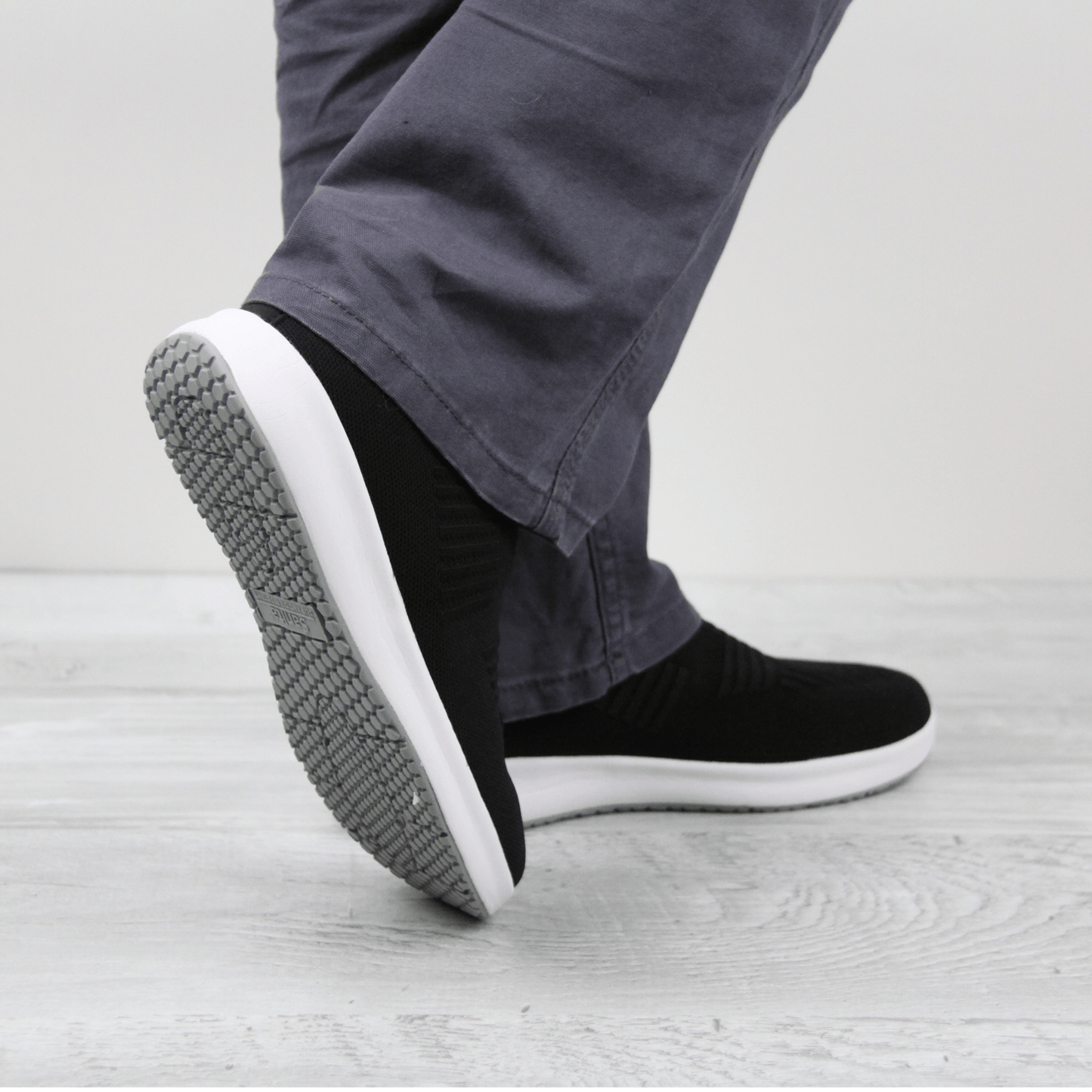 Trident Unisex Slip-on Sneaker in Black | Sanita