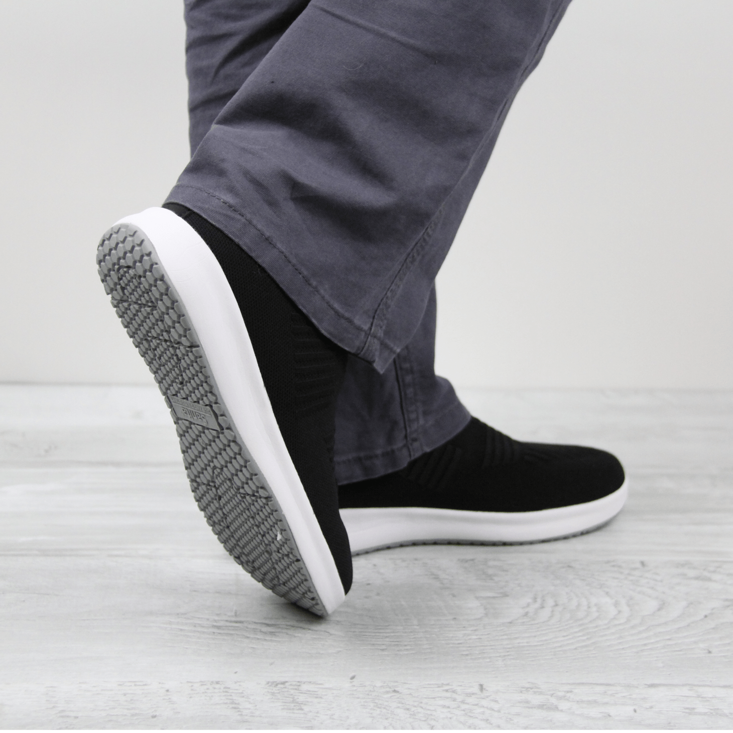 Trident Unisex Slip-on Sneaker in Black | Sanita