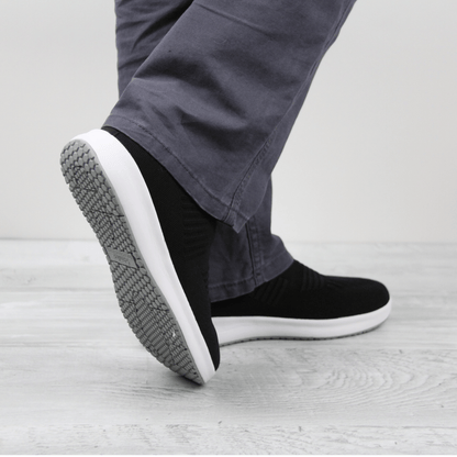 Trident Unisex Slip-on Sneaker in Black | Sanita