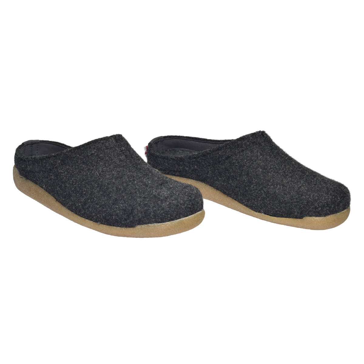Lodge Slide Unisex Wool Slipper in Charcoal | Sanita