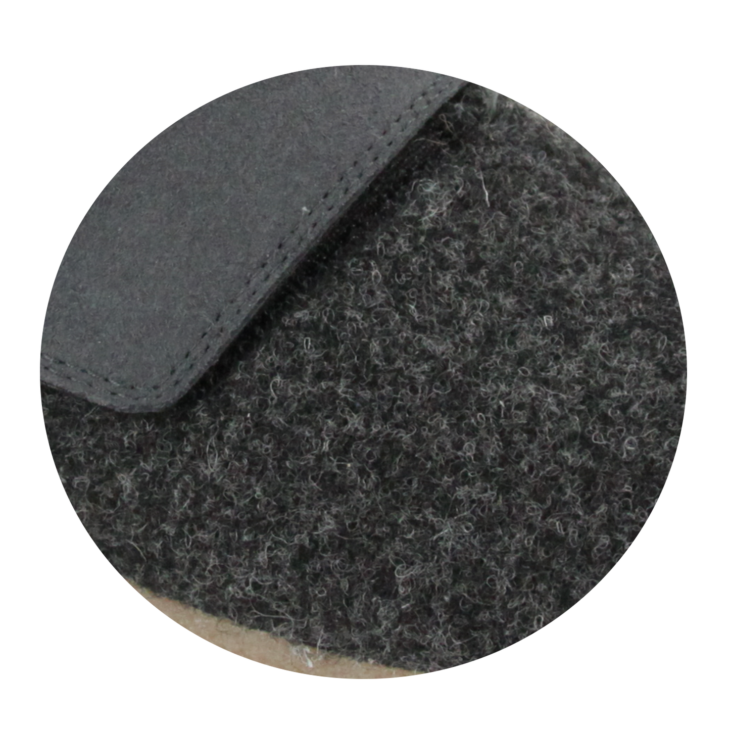 Varde Unisex Wool Slipper in Charcoal | Sanita