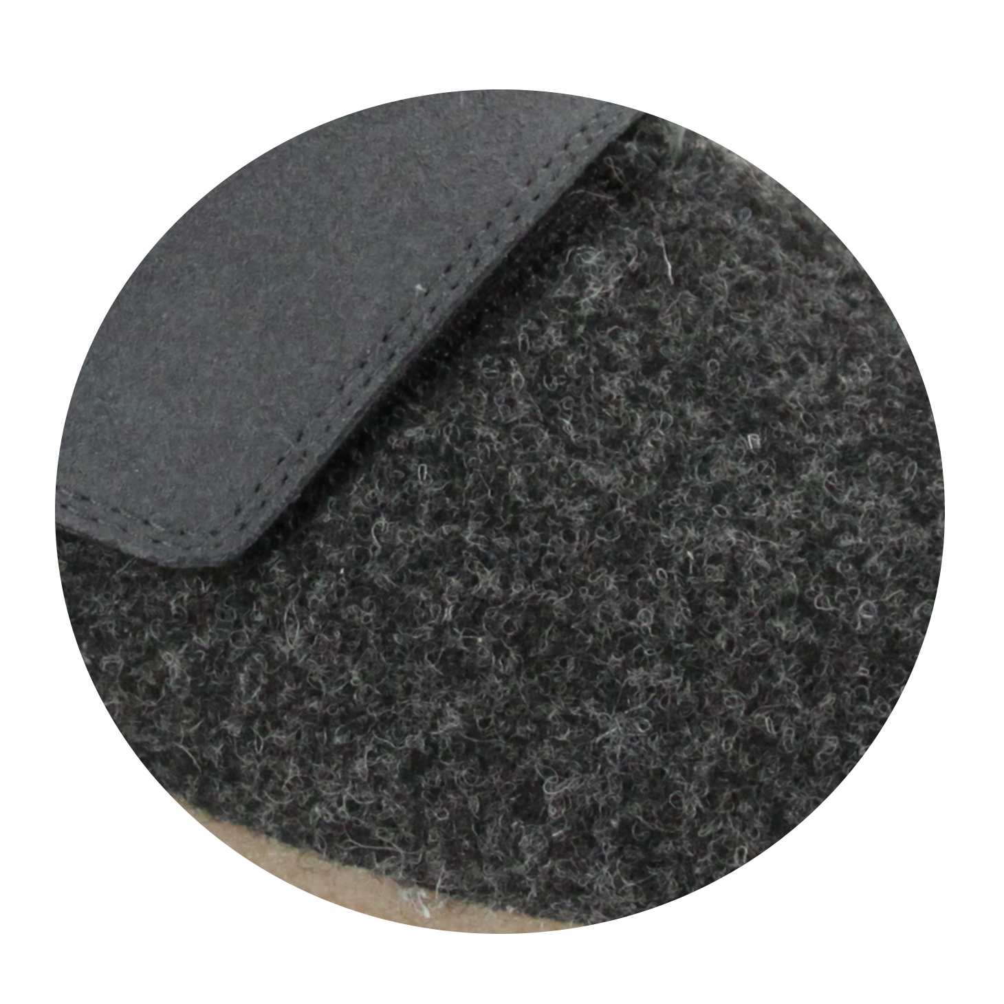 Varde Unisex Wool Slipper in Charcoal | Sanita