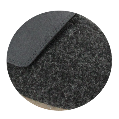 Varde Unisex Wool Slipper in Charcoal | Sanita