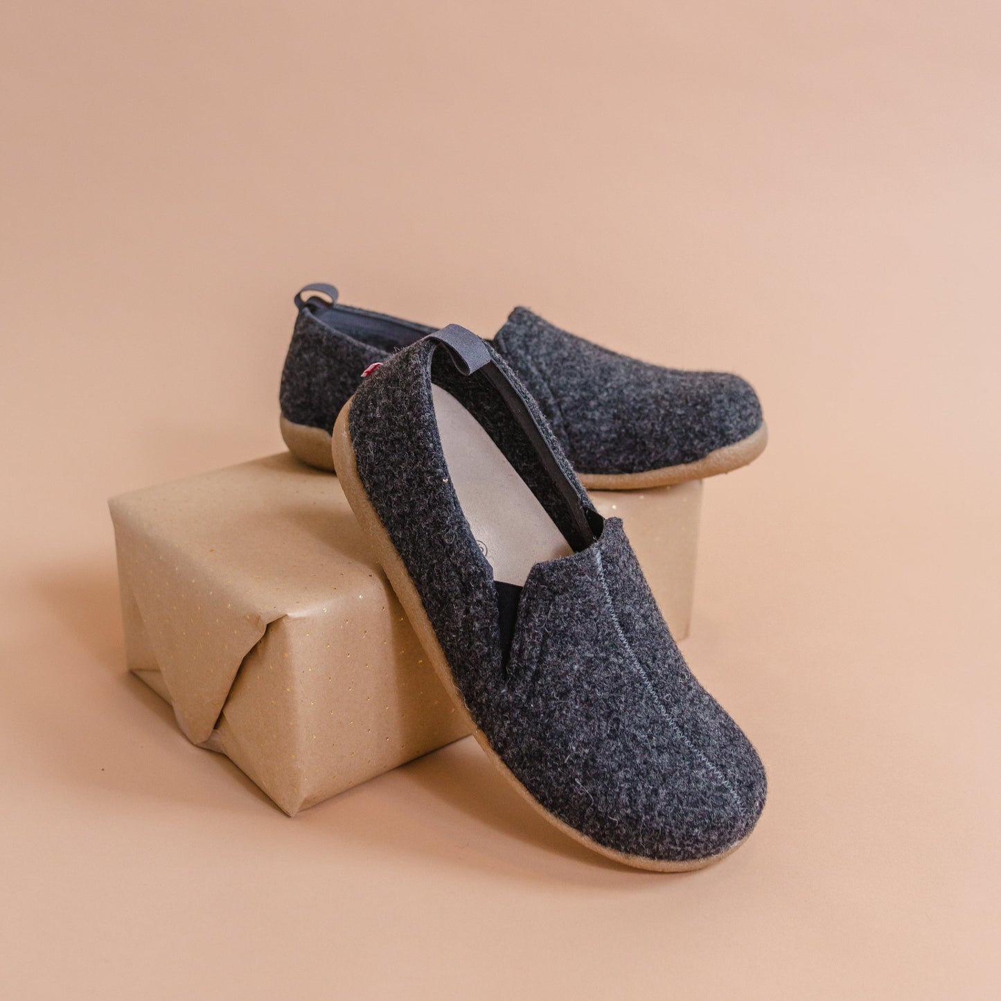 Skagen Unisex Wool Slipper in Charcoal | Sanita