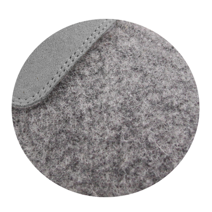 Varde Unisex Wool Slipper in Slate | Sanita