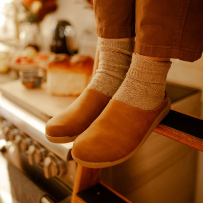Holsted Unisex Mule Slipper in Cognac | Sanita