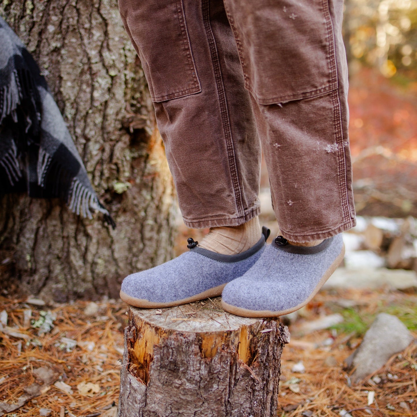 Stromo Unisex Wool Slipper in Slate | Sanita