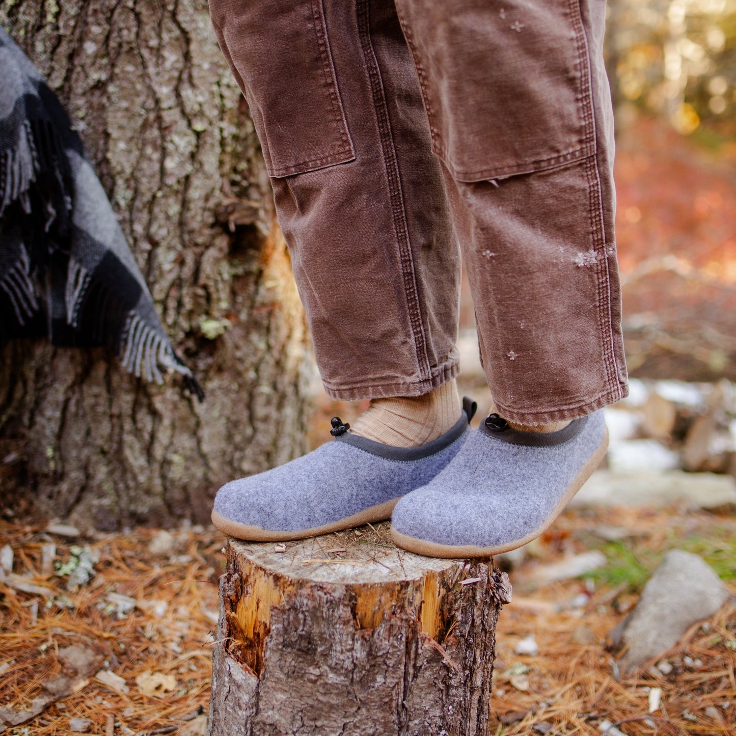 Stromo Unisex Wool Slipper in Jeans | Sanita