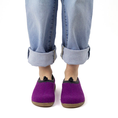 Samso Women's Slipper in Purple | Sanita