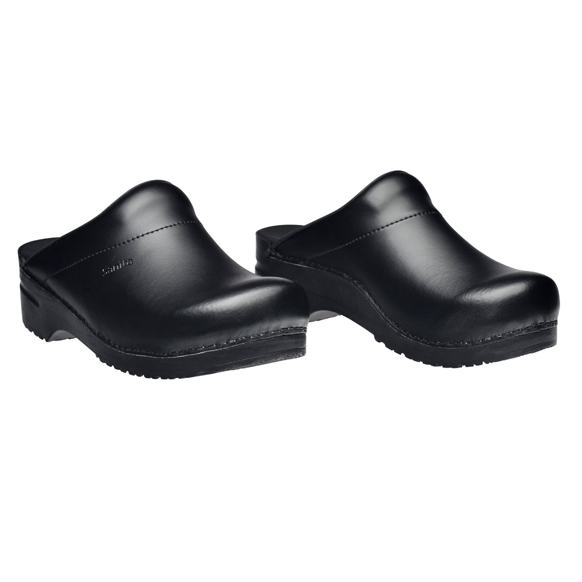 Karl PU Men's Clog in Black | Sanita