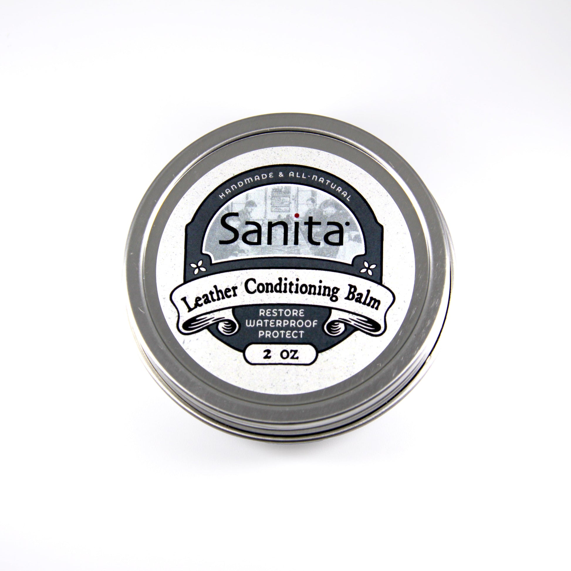 Leather Conditioning Balm - Water-Resistant Wax Balm for Leather Clogs | Sanita