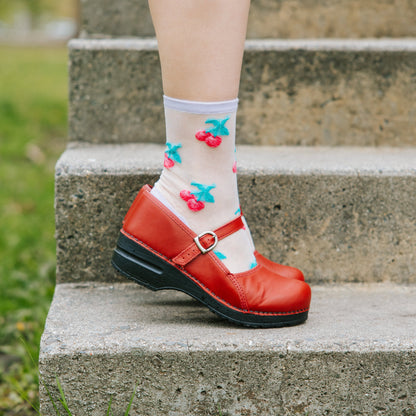 Clare Women's Mary Jane Clog in Red | Sanita