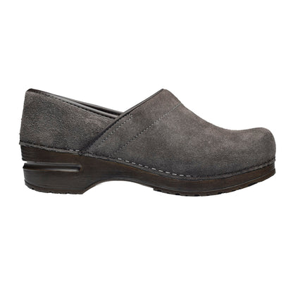 Pro Suede Women's Clog in Steel | Sanita