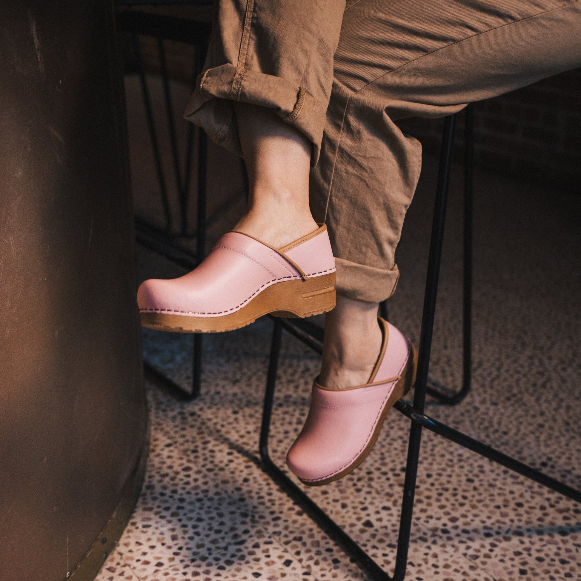 Pro. PU Women's Clog in Pink | Sanita