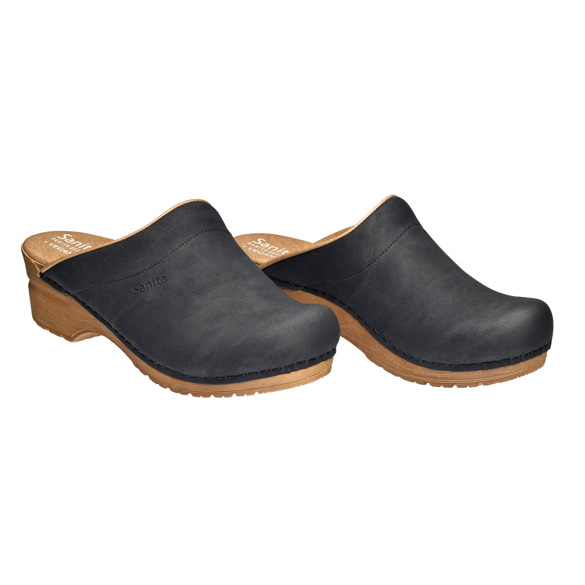 Vegan Ellis Women's Clog in Black | Sanita