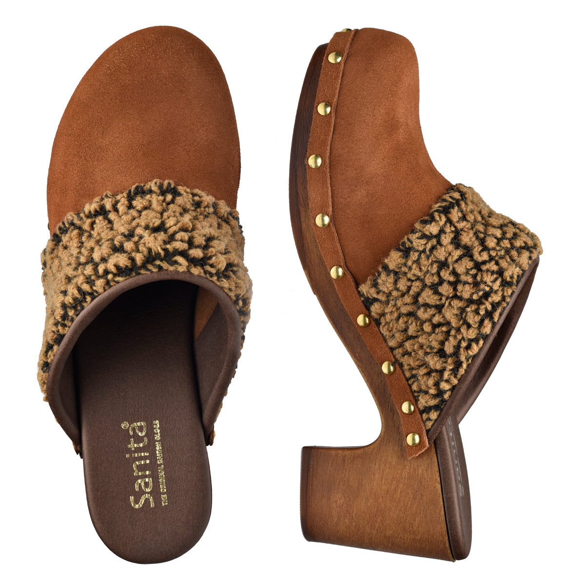 Senna Women's Mule in Cognac | Sanita