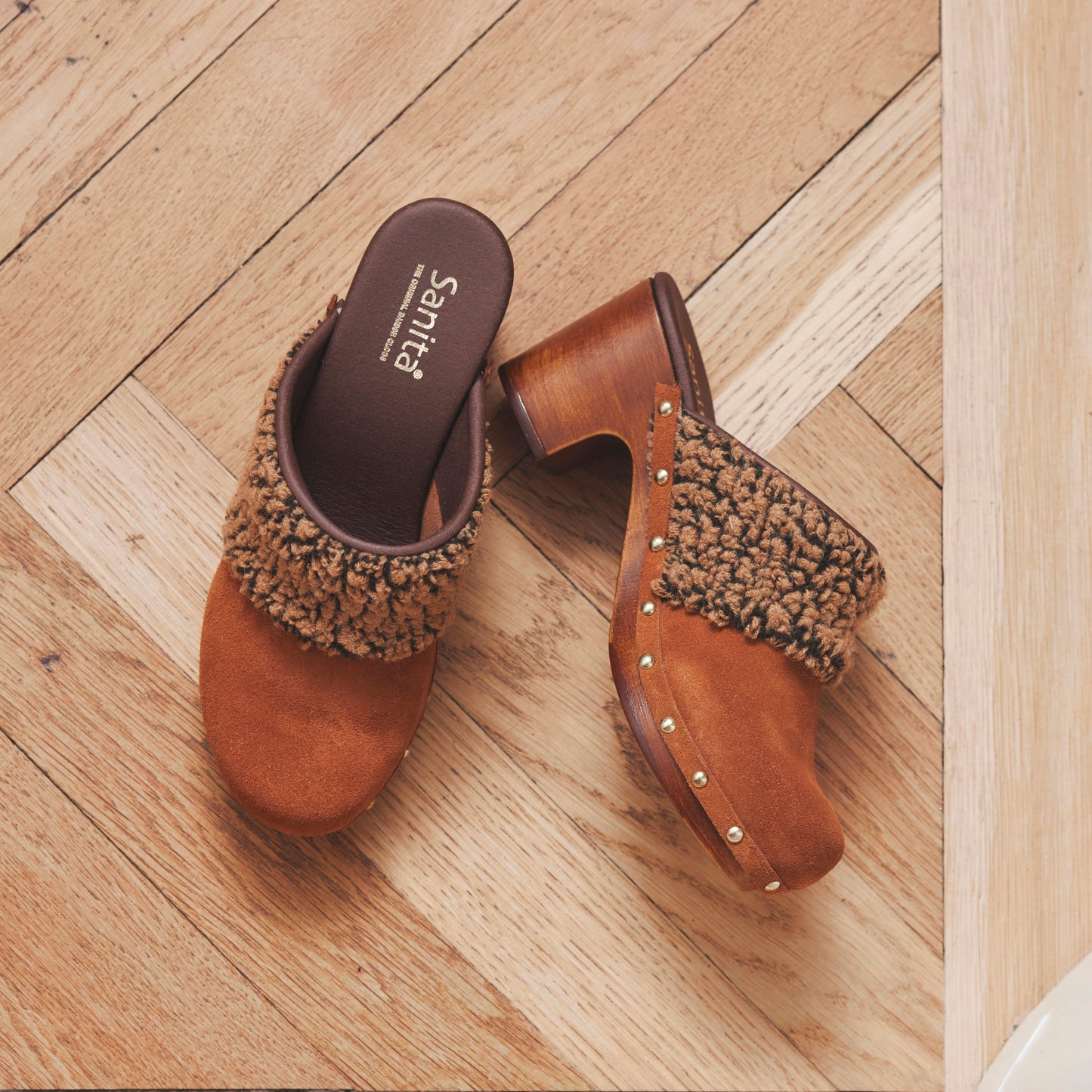 Senna Women's Mule in Cognac | Sanita