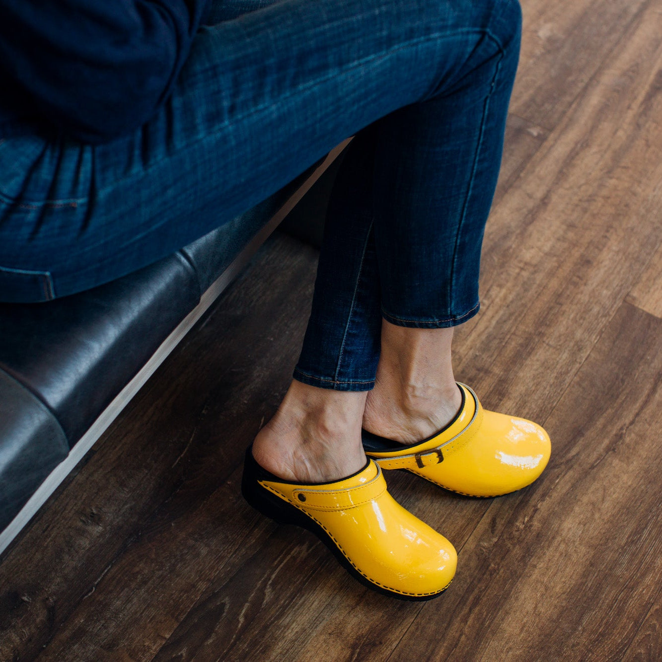 Estelle Women's Clog in Yellow | Sanita