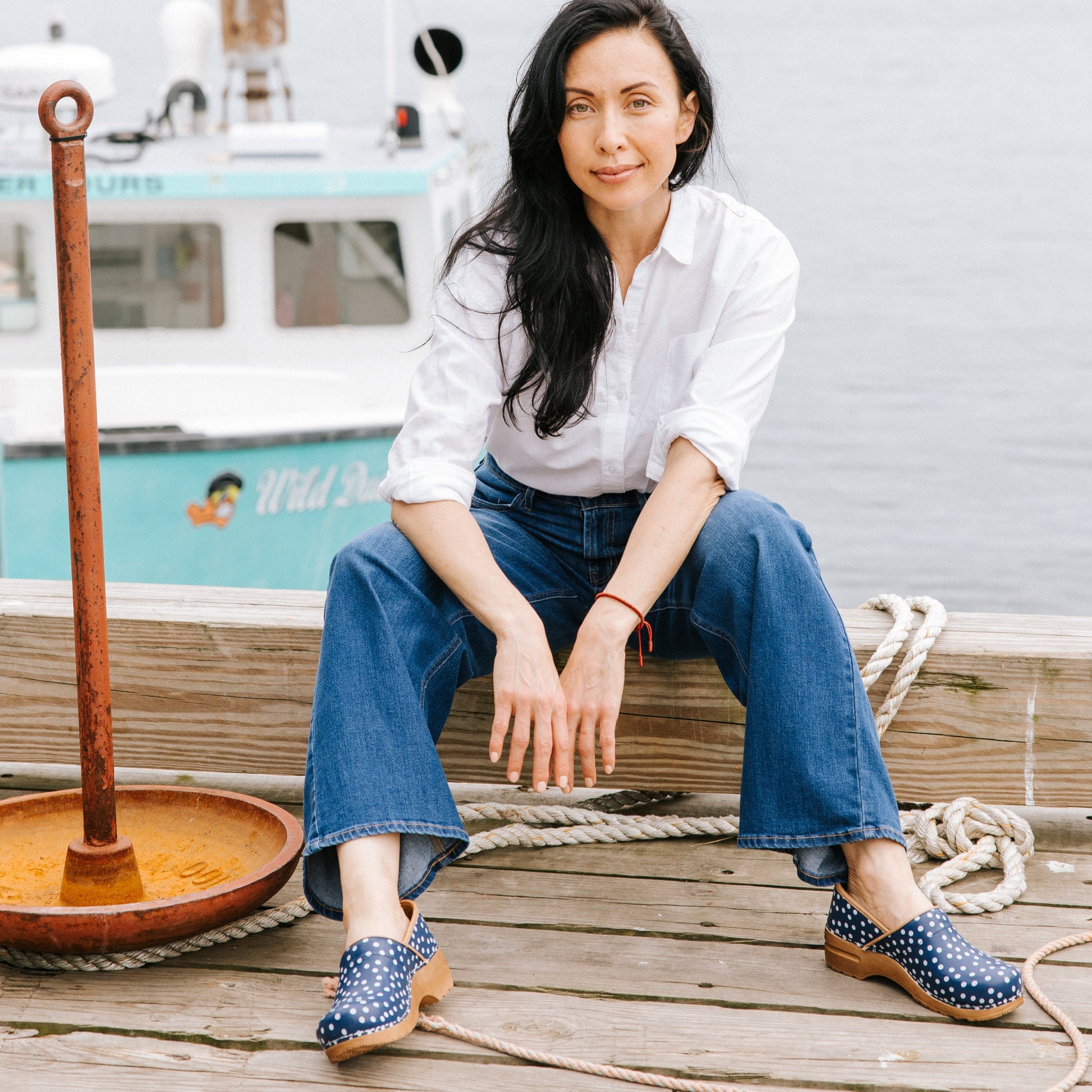 Roxbury Women's Clog in Blue | Sanita