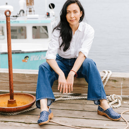 Roxbury Women's Clog in Blue | Sanita