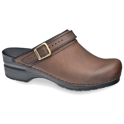 Morse Women's Clog in Antique Brown | Sanita