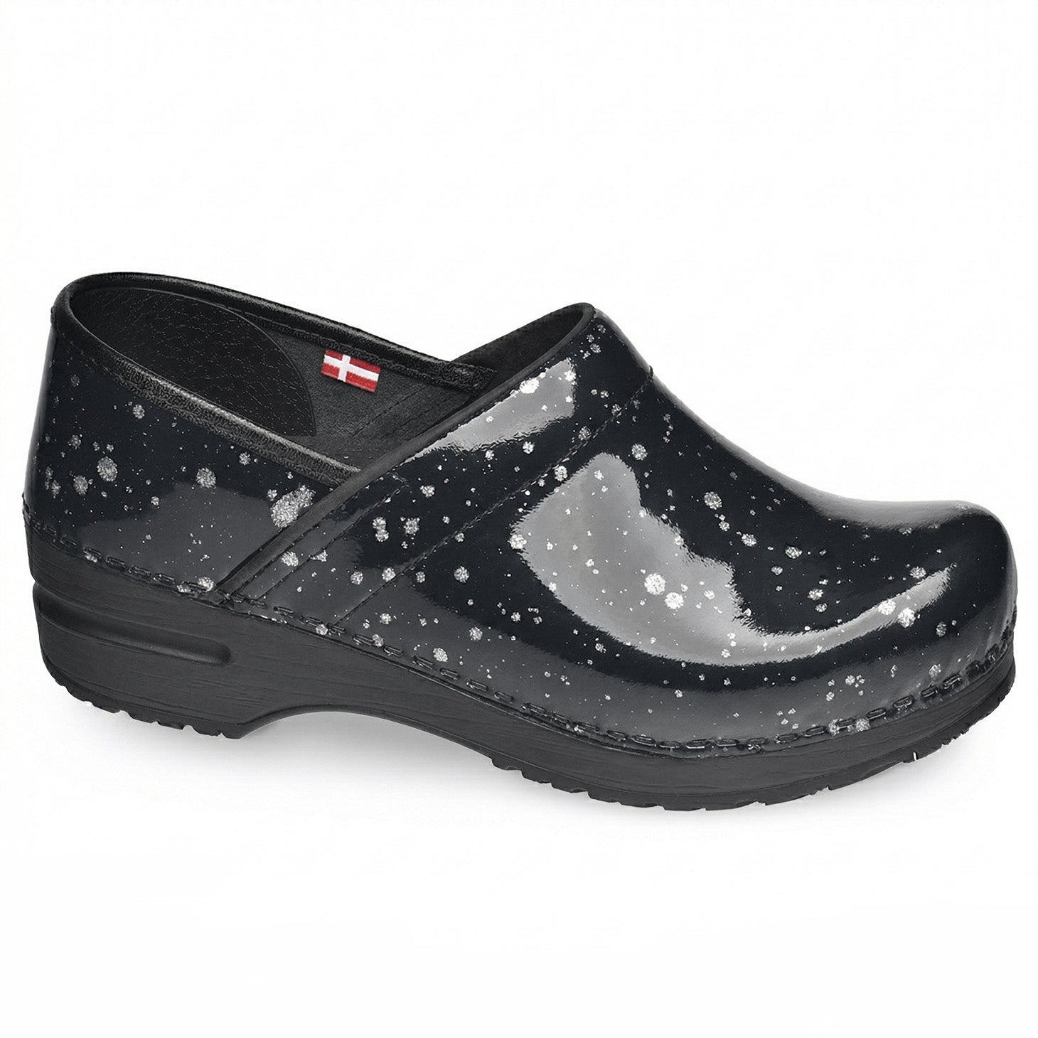 Misfit Women's Slip Resistant Clog in Silver | Sanita
